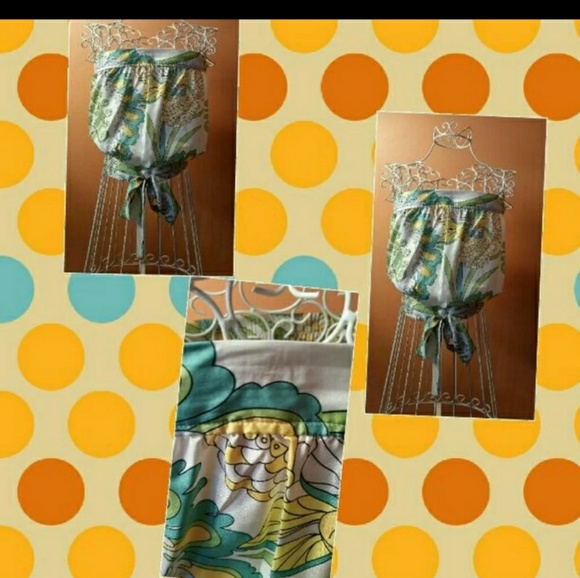 Urban Outfitters Lux Paisley Strapless Top - Picture 3 of 4